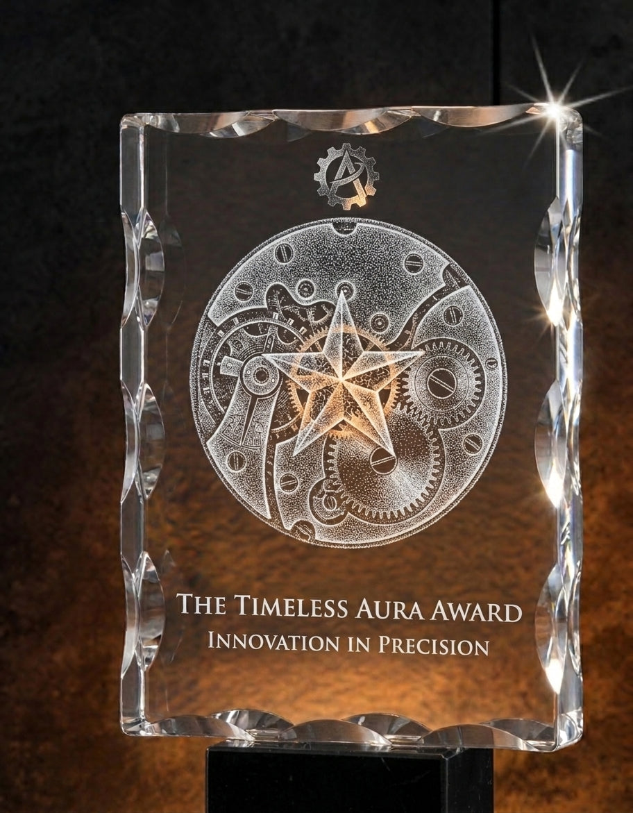 3D Notch Crystal Award & Trophies 6 x 4''