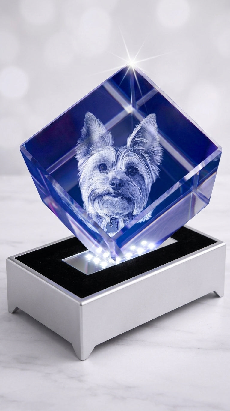 Rectangle Silver LED Light Base