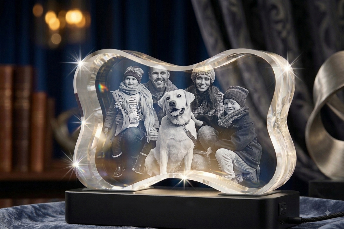 3D Dog Bone Crystal
