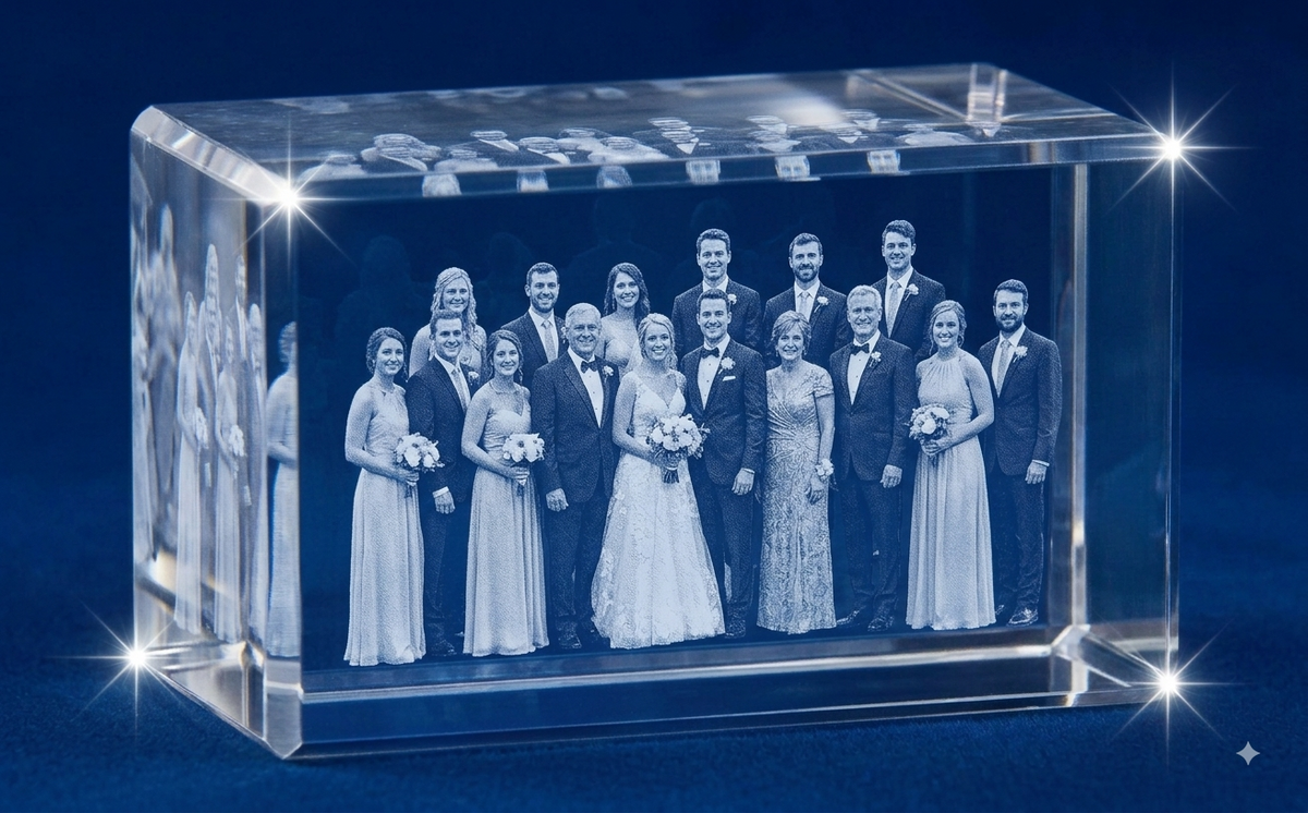 3D Crystal Rectangle Horizontal