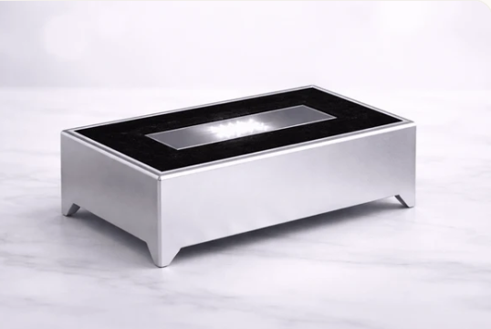 Rectangle Silver LED Light Base