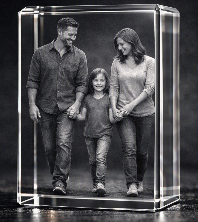 3D Crystal Rectangle Vertical