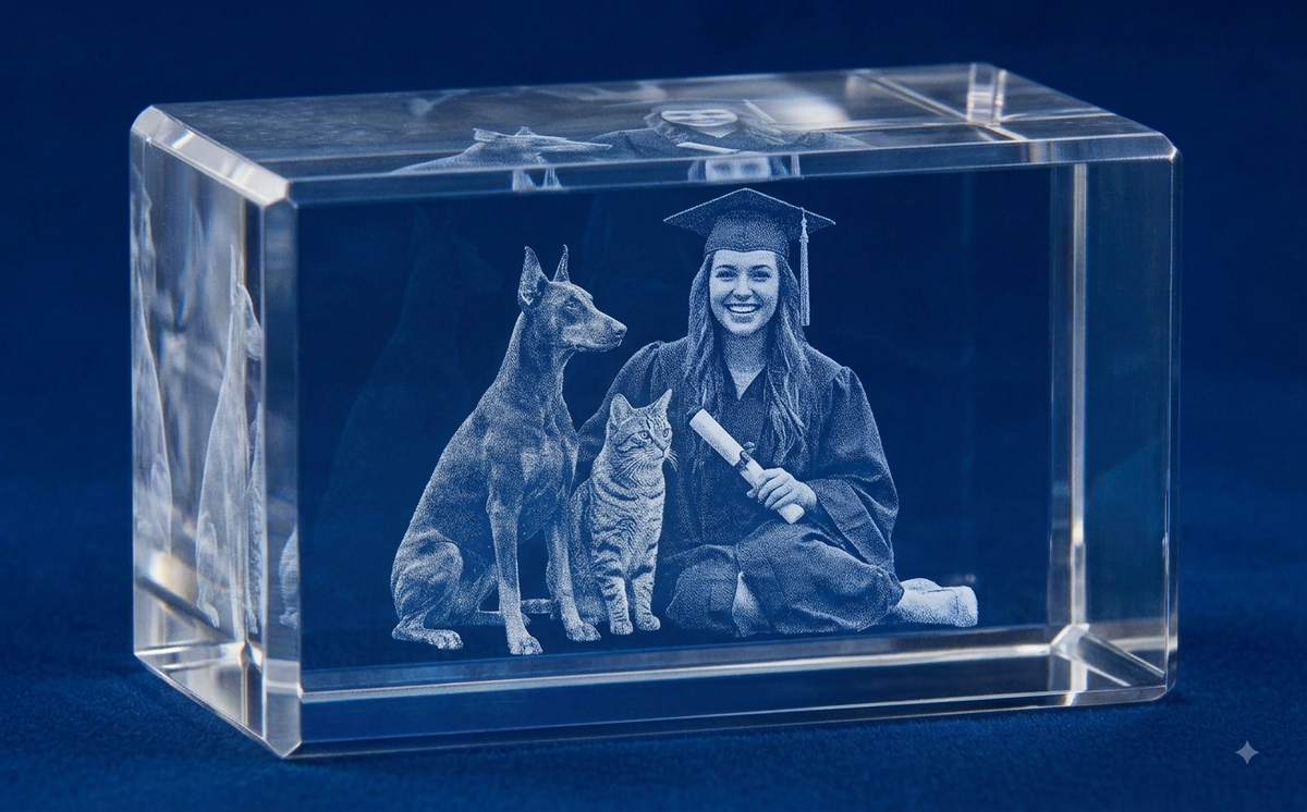 3D Crystal Rectangle Horizontal
