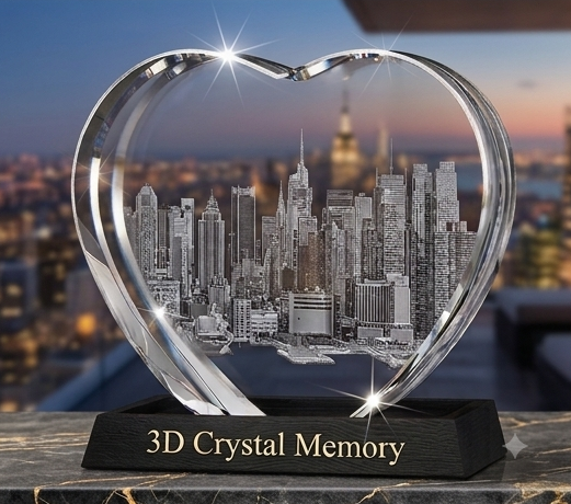 3D Crystal Heart