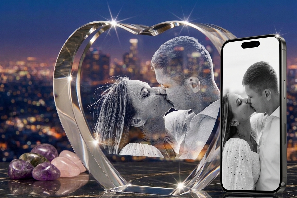 3D Crystal Heart
