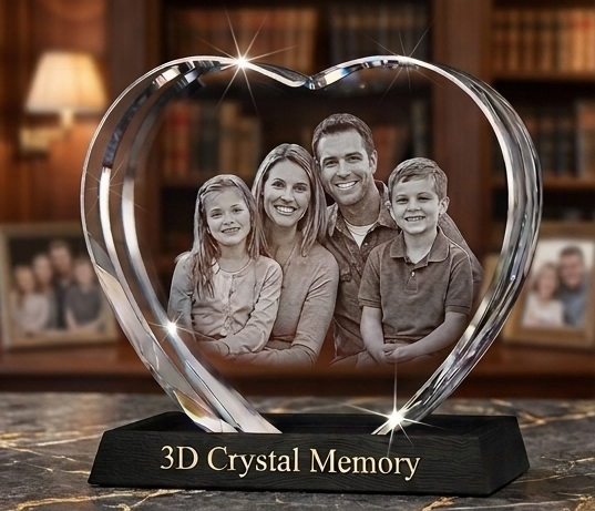 3D Crystal Heart